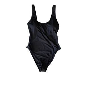 Cotton On Body Black Solid Cheeky Beachwear‎ One-Piece Swimsuit Size M NWT $40